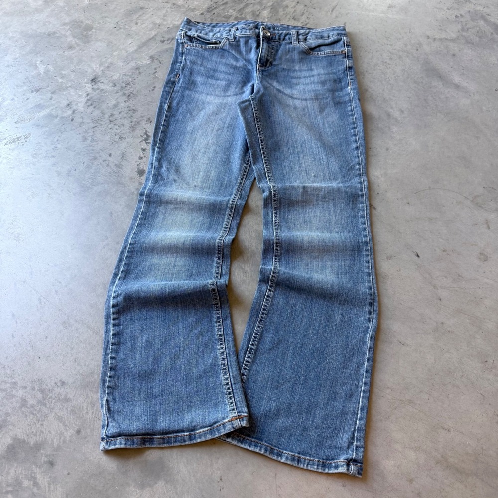 Tommy Hilfiger Women Medium Wash Bootcut Flare Denim Jeans Blue 30x32